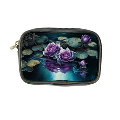 Roses Water Lilies Watercolor Coin Purse by Ravend