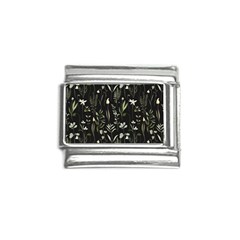 Plants Floral Art Pattern Design Italian Charm (9mm) by Ravend