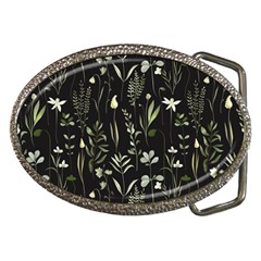 Plants Floral Art Pattern Design Belt Buckles