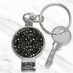 Plants Floral Art Pattern Design Nail Clippers Key Chain by Ravend