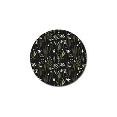 Plants Floral Art Pattern Design Golf Ball Marker by Ravend