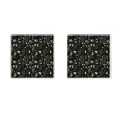 Plants Floral Art Pattern Design Cufflinks (square) by Ravend