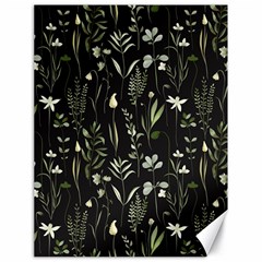 Plants Floral Art Pattern Design Canvas 18  X 24  by Ravend