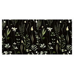 Plants Floral Art Pattern Design Banner And Sign 6  X 3  by Ravend