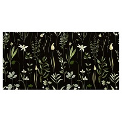 Plants Floral Art Pattern Design Banner And Sign 8  X 4  by Ravend