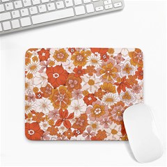 Flowers Petals Leaves Floral Print Small Mousepad by Ravend