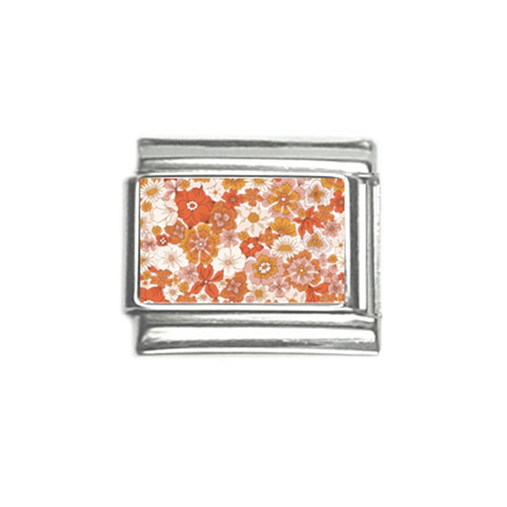 Flowers Petals Leaves Floral Print Italian Charm (9mm)