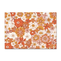 Flowers Petals Leaves Floral Print Sticker A4 (100 Pack)