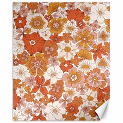 Flowers Petals Leaves Floral Print Canvas 16  X 20  by Ravend