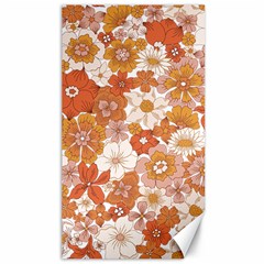 Flowers Petals Leaves Floral Print Canvas 40  X 72  by Ravend