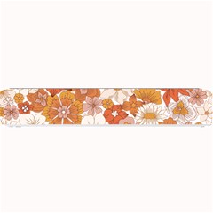 Flowers Petals Leaves Floral Print Small Bar Mat by Ravend