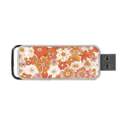 Flowers Petals Leaves Floral Print Portable Usb Flash (one Side) by Ravend