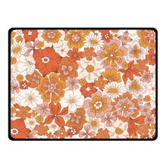 Flowers Petals Leaves Floral Print Two Sides Fleece Blanket (small) by Ravend