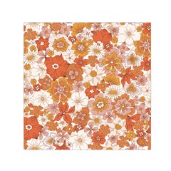 Flowers Petals Leaves Floral Print Square Satin Scarf (30  X 30 ) by Ravend