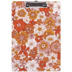 Flowers Petals Leaves Floral Print A4 Acrylic Clipboard by Ravend