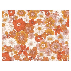 Flowers Petals Leaves Floral Print Premium Plush Fleece Blanket (extra Small) by Ravend