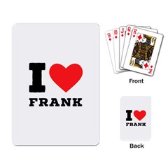 I Love Frank Playing Cards Single Design (rectangle) by ilovewhateva