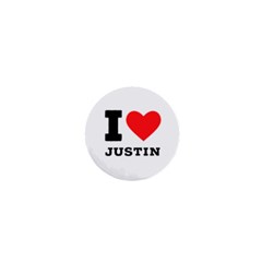 I Love Justin 1  Mini Magnets by ilovewhateva