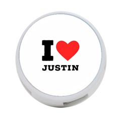 I Love Justin 4-port Usb Hub (two Sides) by ilovewhateva