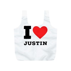 I Love Justin Full Print Recycle Bag (s) by ilovewhateva