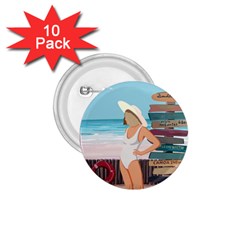 Vacation On The Ocean 1 75  Buttons (10 Pack) by SychEva