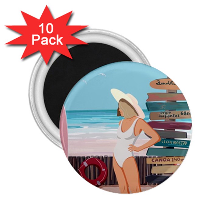 Vacation On The Ocean 2.25  Magnets (10 pack) 