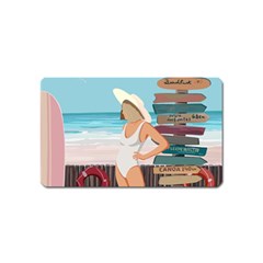 Vacation On The Ocean Magnet (name Card) by SychEva