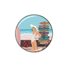 Vacation On The Ocean Hat Clip Ball Marker (4 Pack) by SychEva