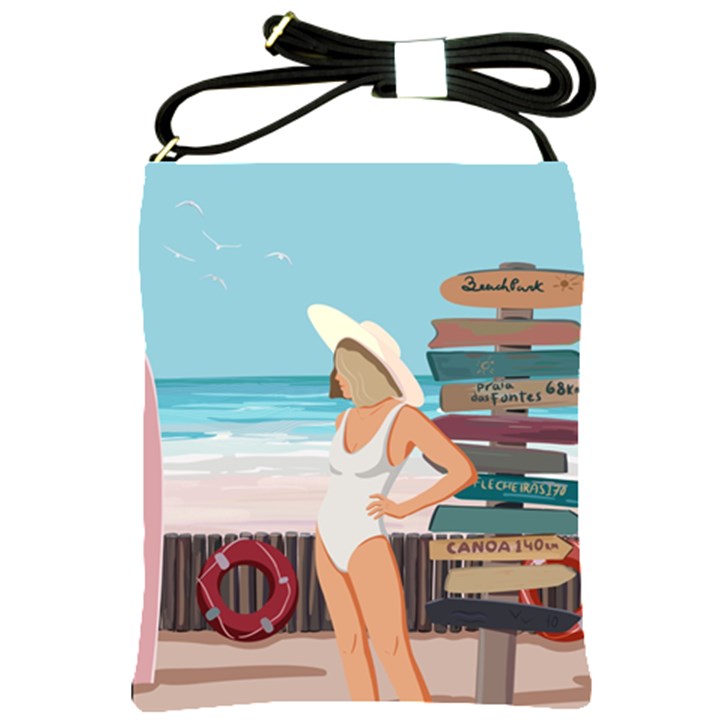 Vacation On The Ocean Shoulder Sling Bag