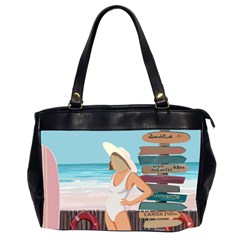 Vacation On The Ocean Oversize Office Handbag (2 Sides) by SychEva