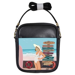 Vacation On The Ocean Girls Sling Bag by SychEva