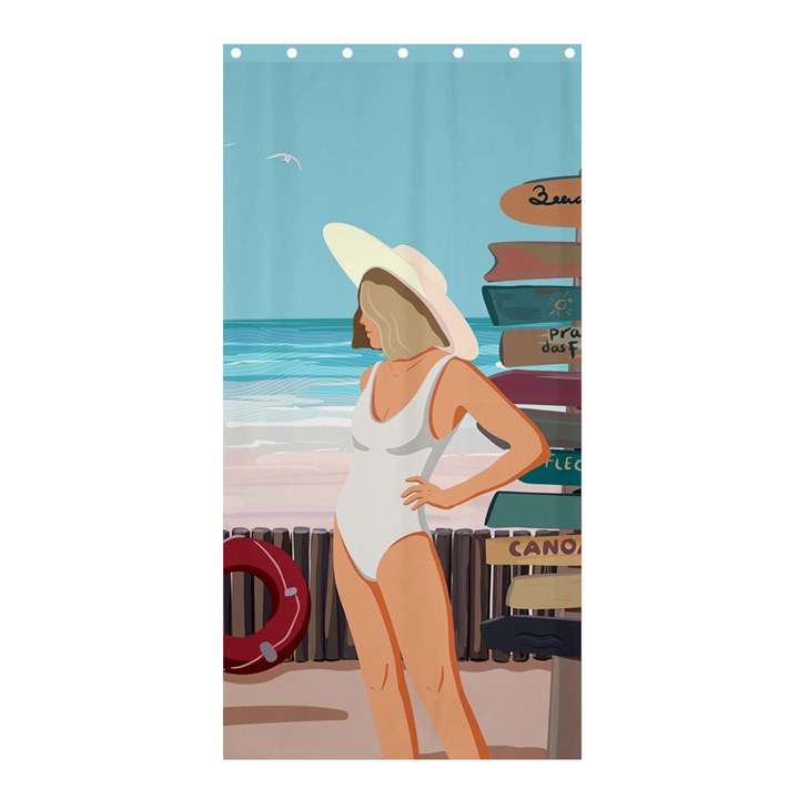 Vacation On The Ocean Shower Curtain 36  x 72  (Stall) 