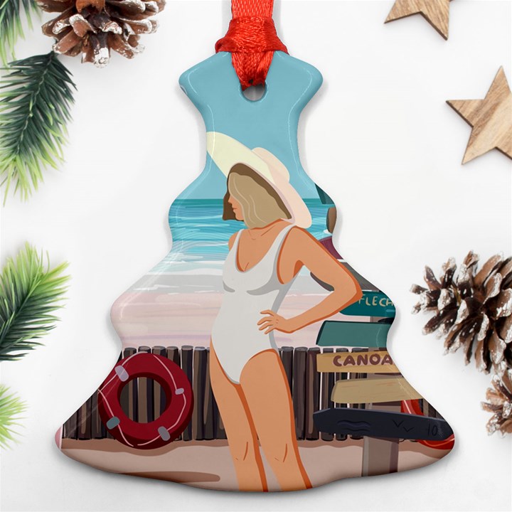 Vacation On The Ocean Ornament (Christmas Tree) 