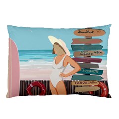 Vacation On The Ocean Pillow Case (two Sides) by SychEva