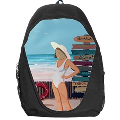 Vacation On The Ocean Backpack Bag by SychEva