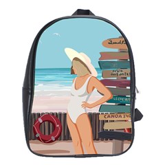 Vacation On The Ocean School Bag (xl) by SychEva