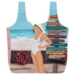 Vacation On The Ocean Full Print Recycle Bag (xl) by SychEva