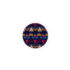 Pattern Colorful Aztec 1  Mini Buttons by Wegoenart