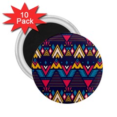 Pattern Colorful Aztec 2 25  Magnets (10 Pack)  by Wegoenart