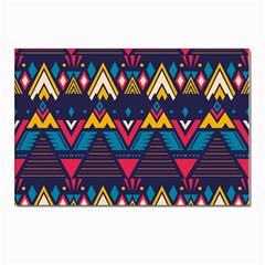 Pattern Colorful Aztec Postcards 5  X 7  (pkg Of 10) by Wegoenart