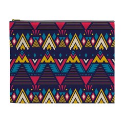 Pattern Colorful Aztec Cosmetic Bag (xl) by Wegoenart