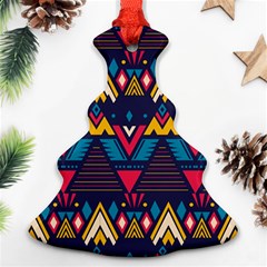 Pattern Colorful Aztec Ornament (christmas Tree) 