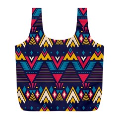 Pattern Colorful Aztec Full Print Recycle Bag (l) by Wegoenart