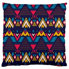 Pattern Colorful Aztec Standard Premium Plush Fleece Cushion Case (two Sides) by Wegoenart