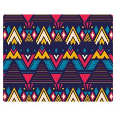 Pattern Colorful Aztec Two Sides Premium Plush Fleece Blanket (medium) by Wegoenart