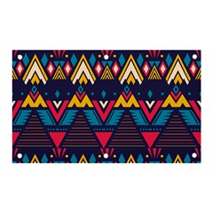 Pattern Colorful Aztec Banner And Sign 5  X 3  by Wegoenart