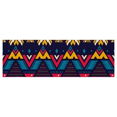 Pattern Colorful Aztec Banner And Sign 12  X 4  by Wegoenart