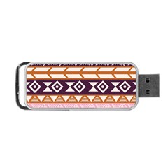 Print Pattern Design Vintage Old Antique Classic Retro Portable Usb Flash (two Sides) by Wegoenart