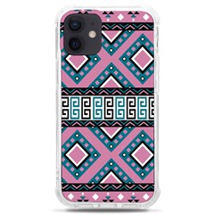 Pink Pattern Design Vintage Old Retro Unique Antique Iphone 12 Mini Tpu Uv Print Case	 by Wegoenart