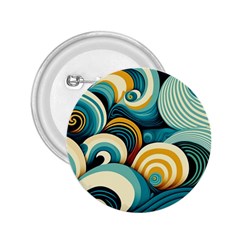 Waves Ocean Sea Abstract Whimsical (1) 2 25  Buttons